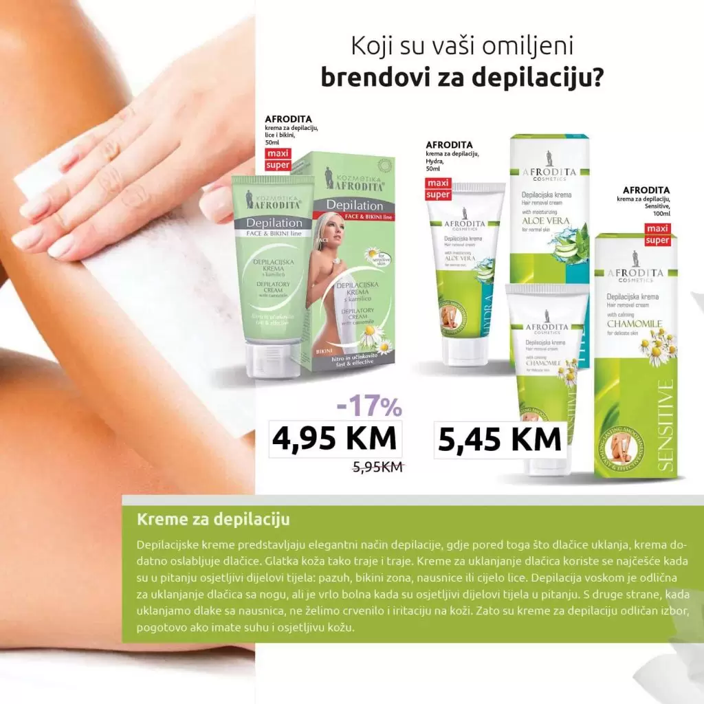konzum akcijski katalog. depilacija