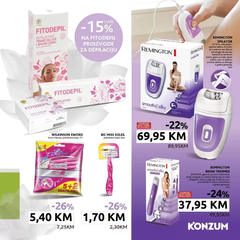 konzum akcijski katalog. sredstva za depilaciju preporuka