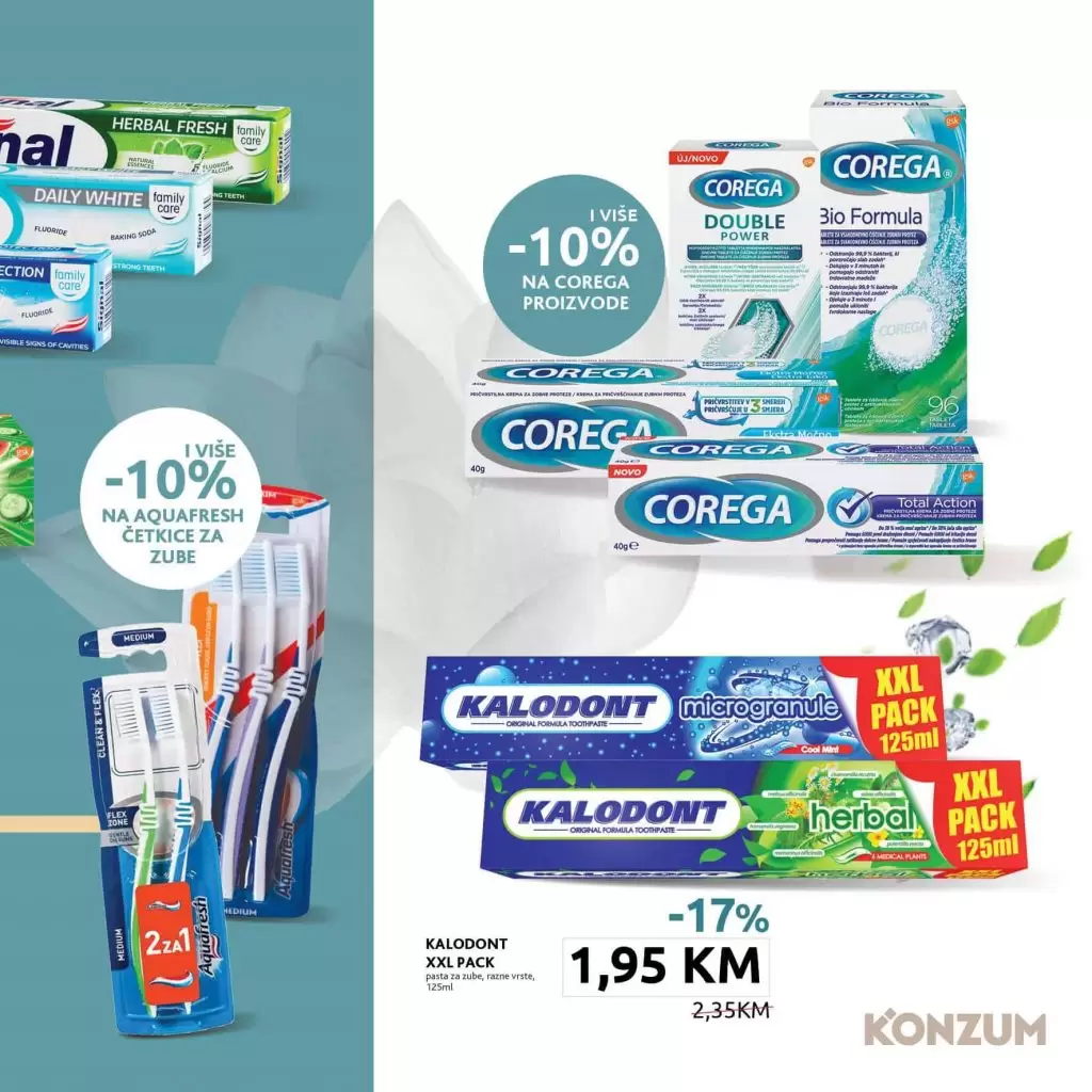 konzum akcijski katalog.  ljepilo za protezu 