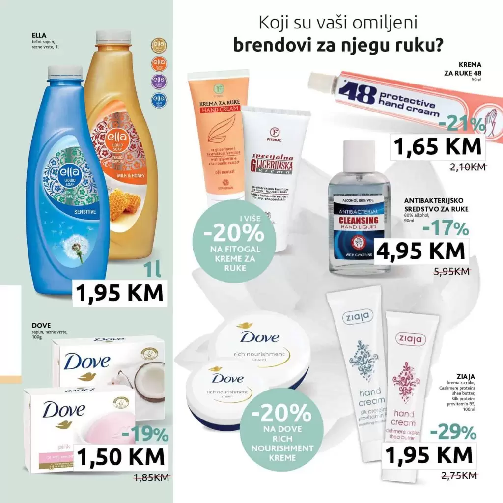 konzum akcijski katalog.  losion dove
