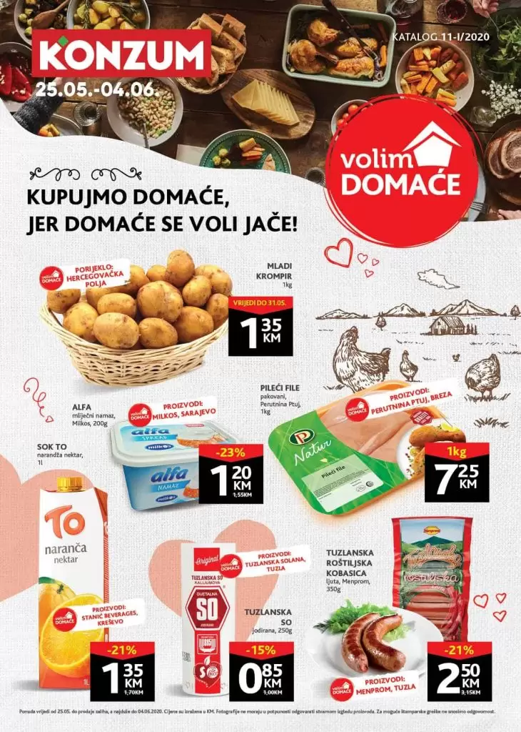 konzum katalog. konzum akcije. snizenje. snizeno. popust. 