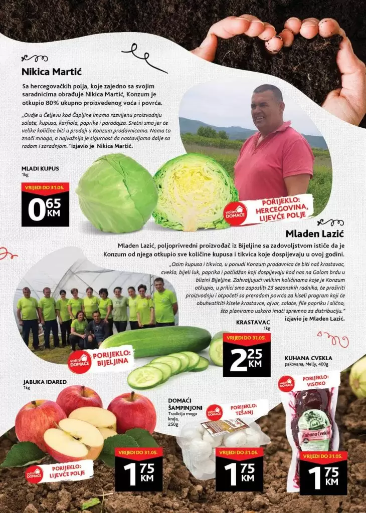 konzum katalog. konzum akcije. snizenje. snizeno. popust.  povrce svjeze. 