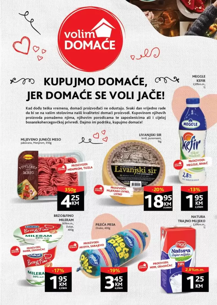 konzum katalog. konzum akcije. snizenje. snizeno. popust.  kefir. jogurt. 