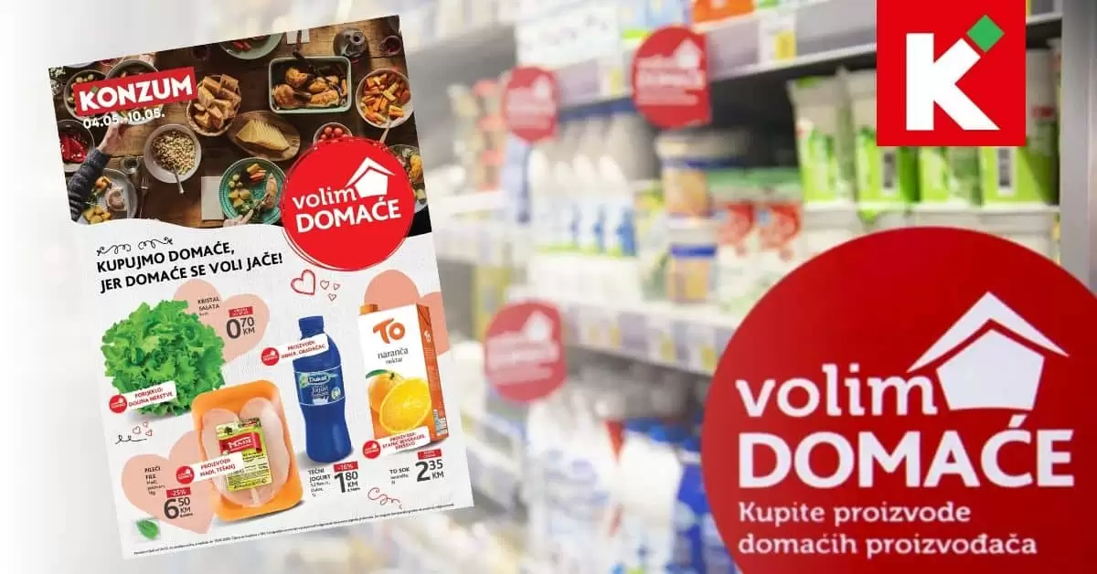 konzum. konzum kataloz. konzum snizenje. akcija. popust. volim domace konzum.
