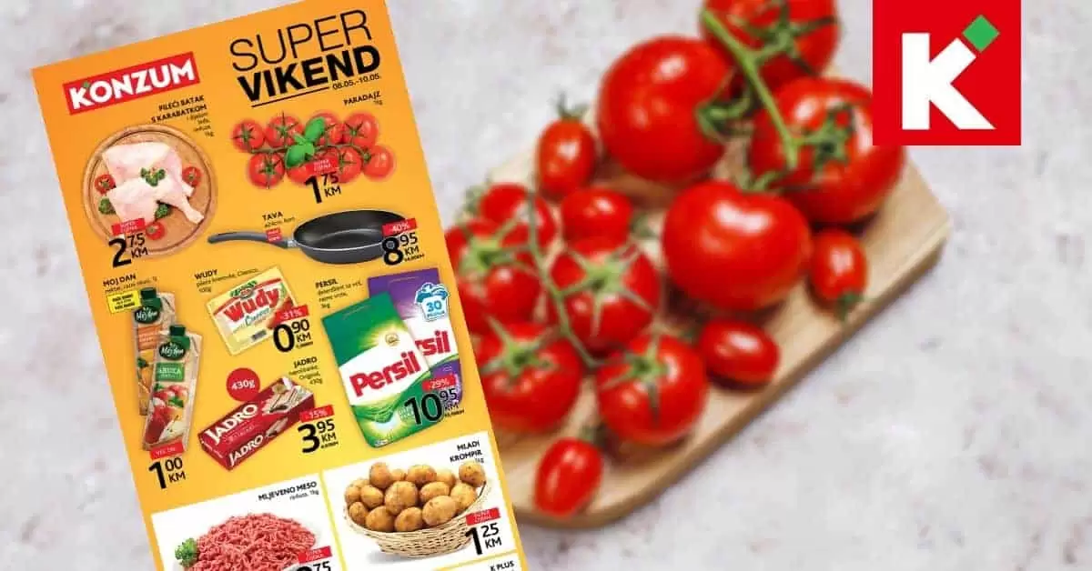 Konzum vikend akcija, snizenje, snizeno, katalog. popust.