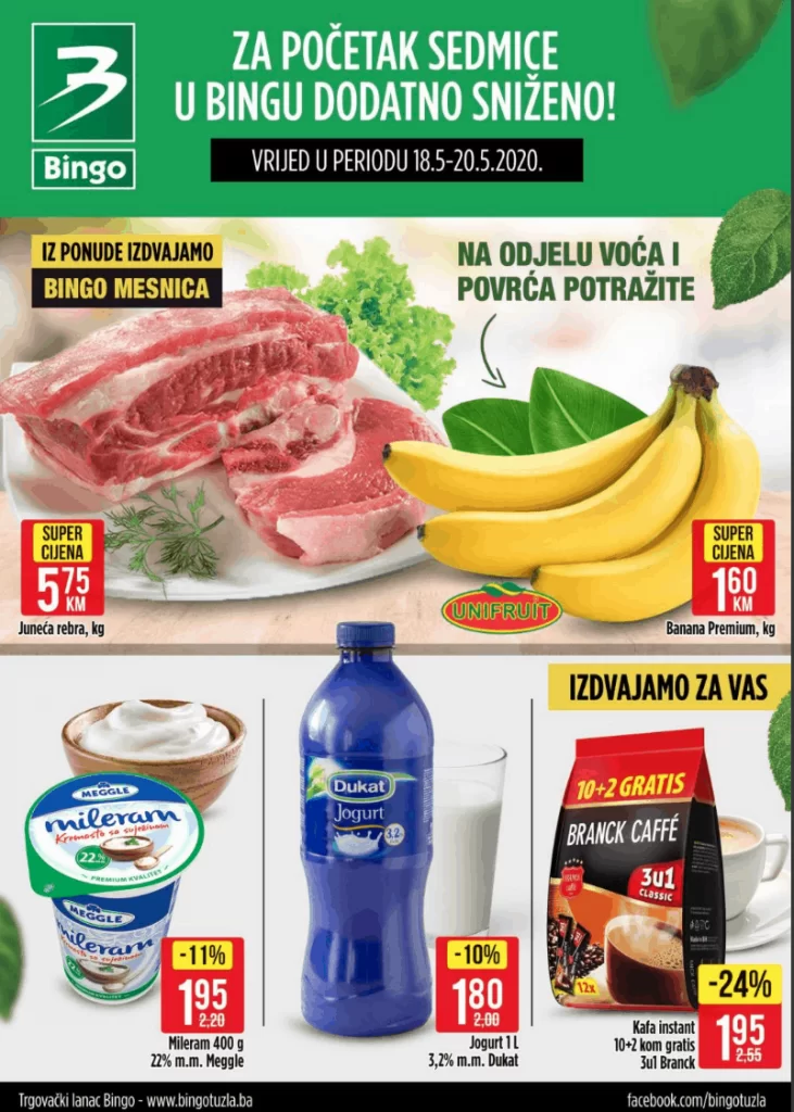 bingo akcijski katalog, snizenje. akcija. popust. snizeno. 