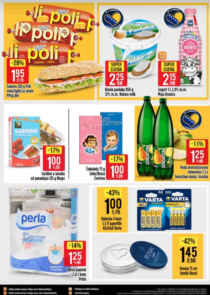 bingo akcijski katalog, snizenje. akcija. popust. snizeno. 