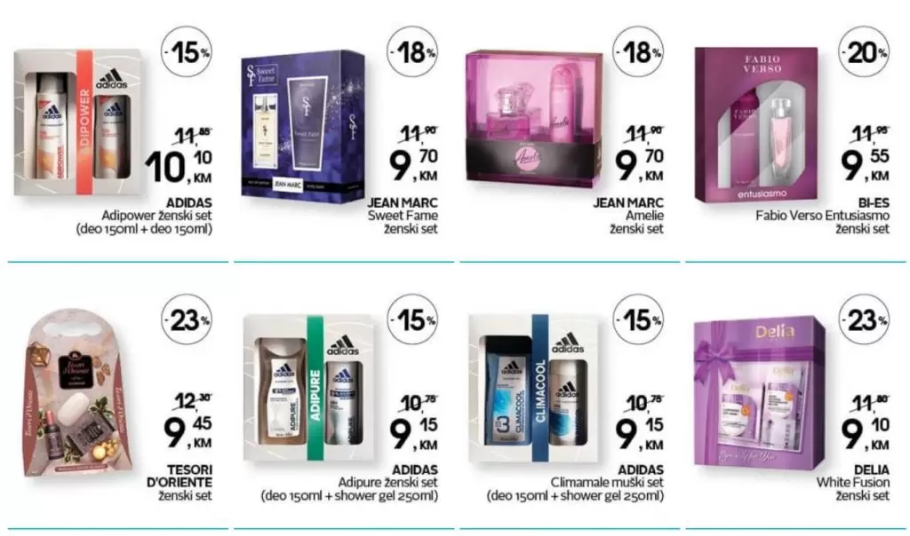 cm popusti. cm akcija. adidas poklon set. 
