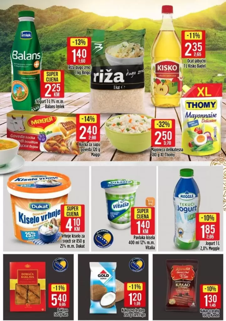 bingo super akcija. akcijski katalog bingo katalog. prehrana. snizeno. 