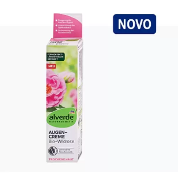 krema za područje oko očiju, alverde, divlja ruža, 15 ml