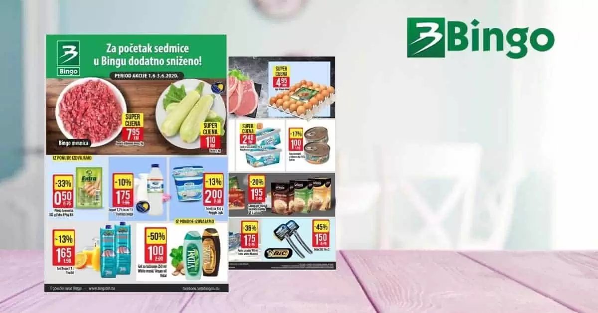 bingo katalog. snizenje. akcija. kralj dobrih cijena. bingo tuzla