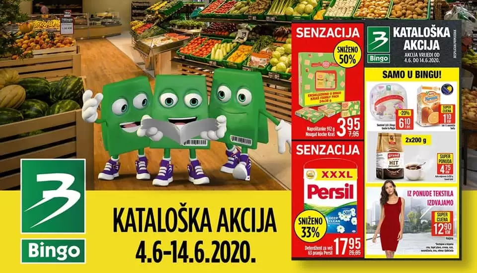 bingo super akcija. bingo katalog. snizenje. popust. persil