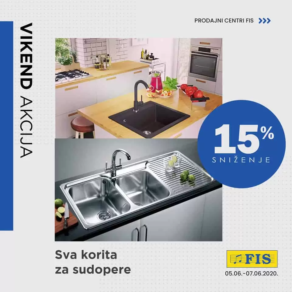 fis vikend akcija. fis katalog. fis korita za sudopere