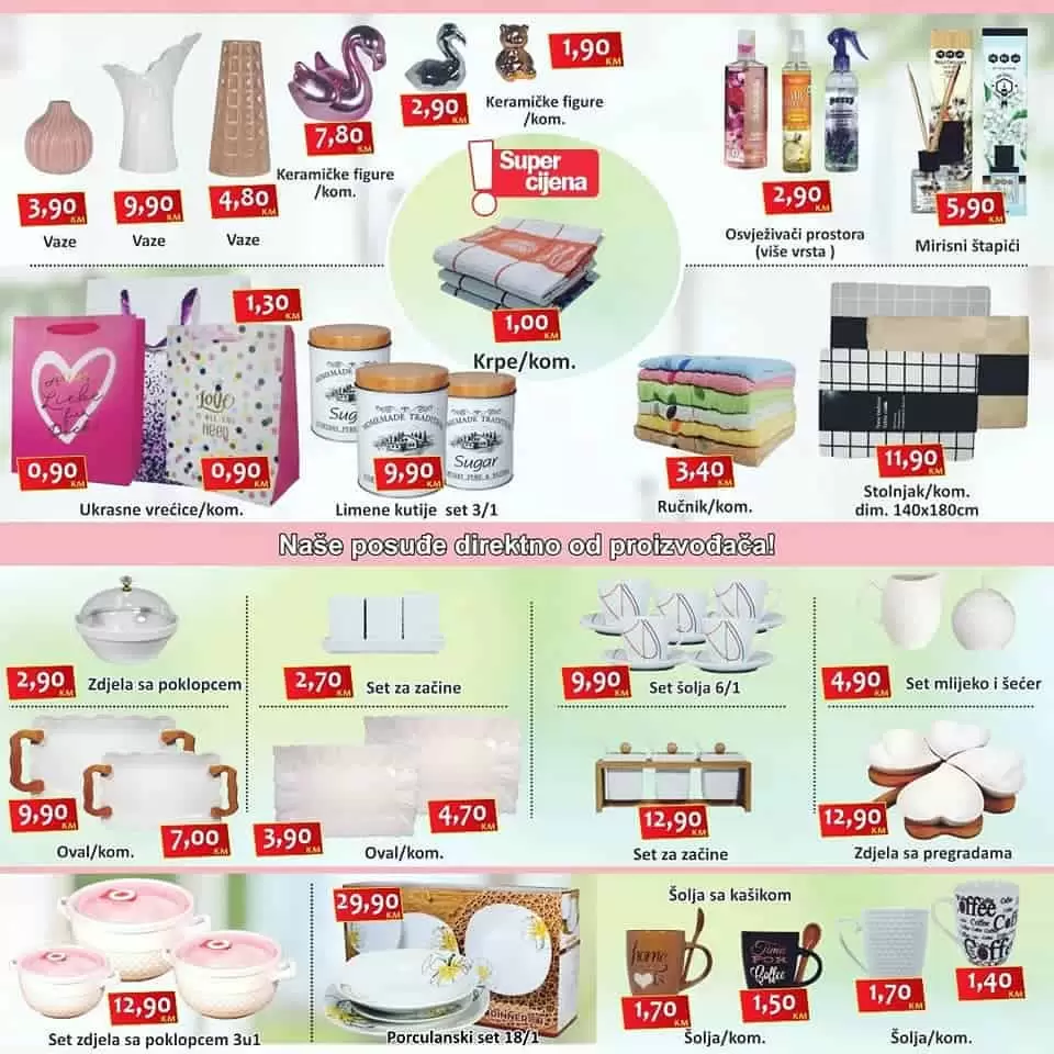 izbor trgovine katalog. izbor trgovine akcija.  posuda, casa