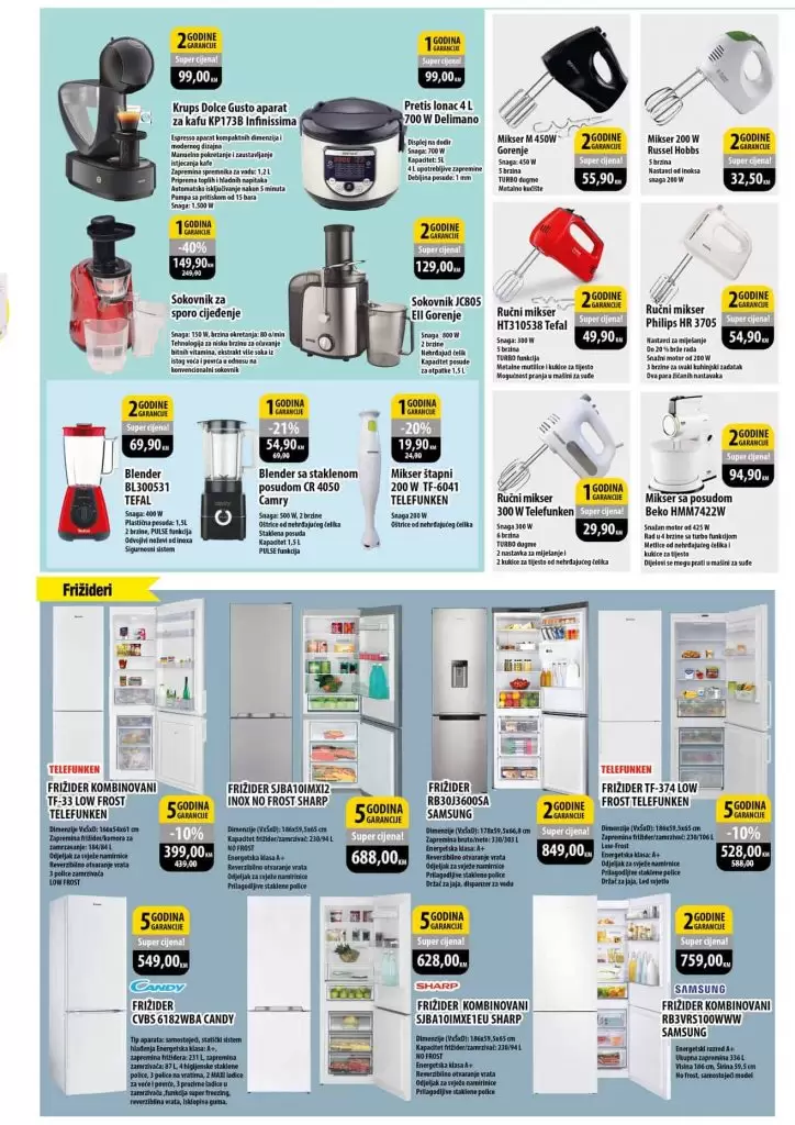 bingo tehnika. bingo katalog. fen. usisivac.