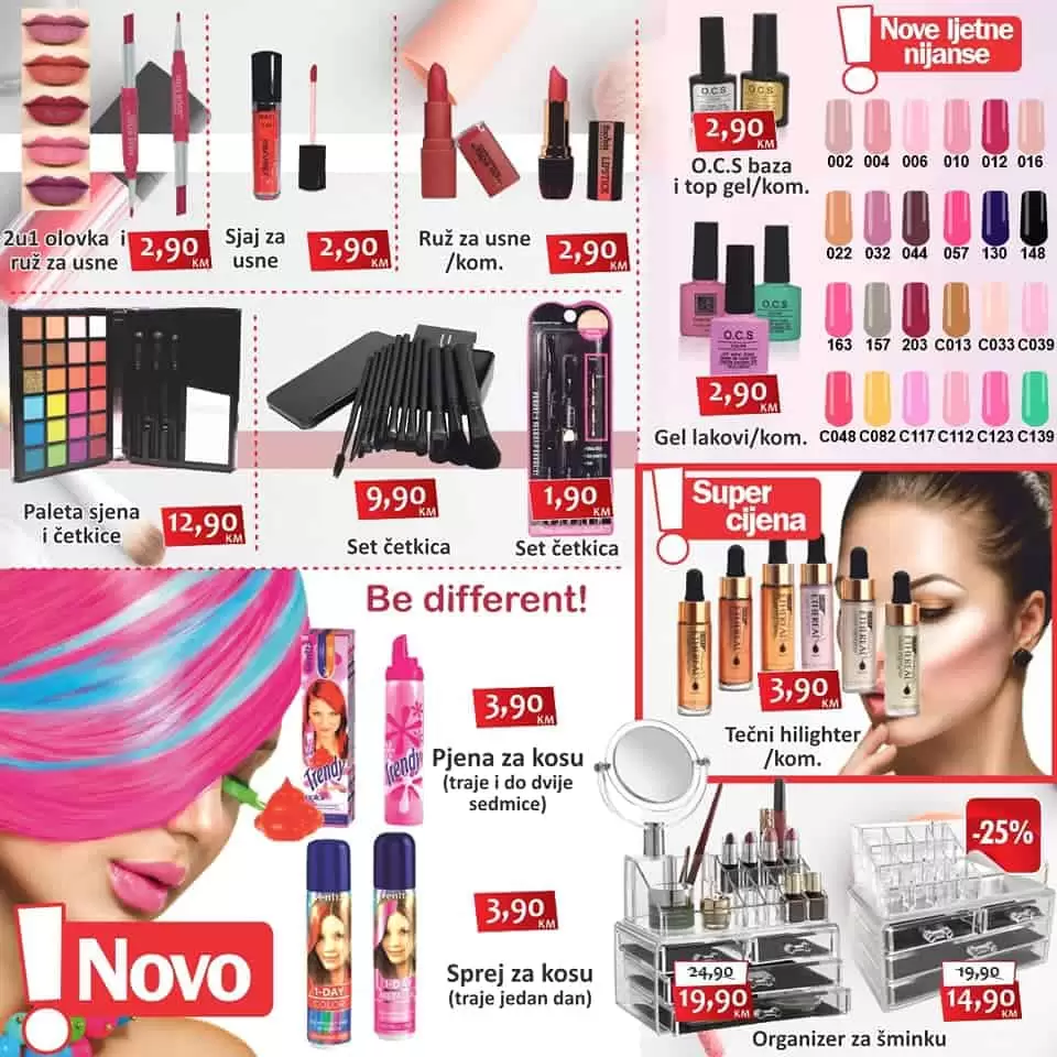 izbor trgovine katalog. izbor trgovine akcija.  sminka 