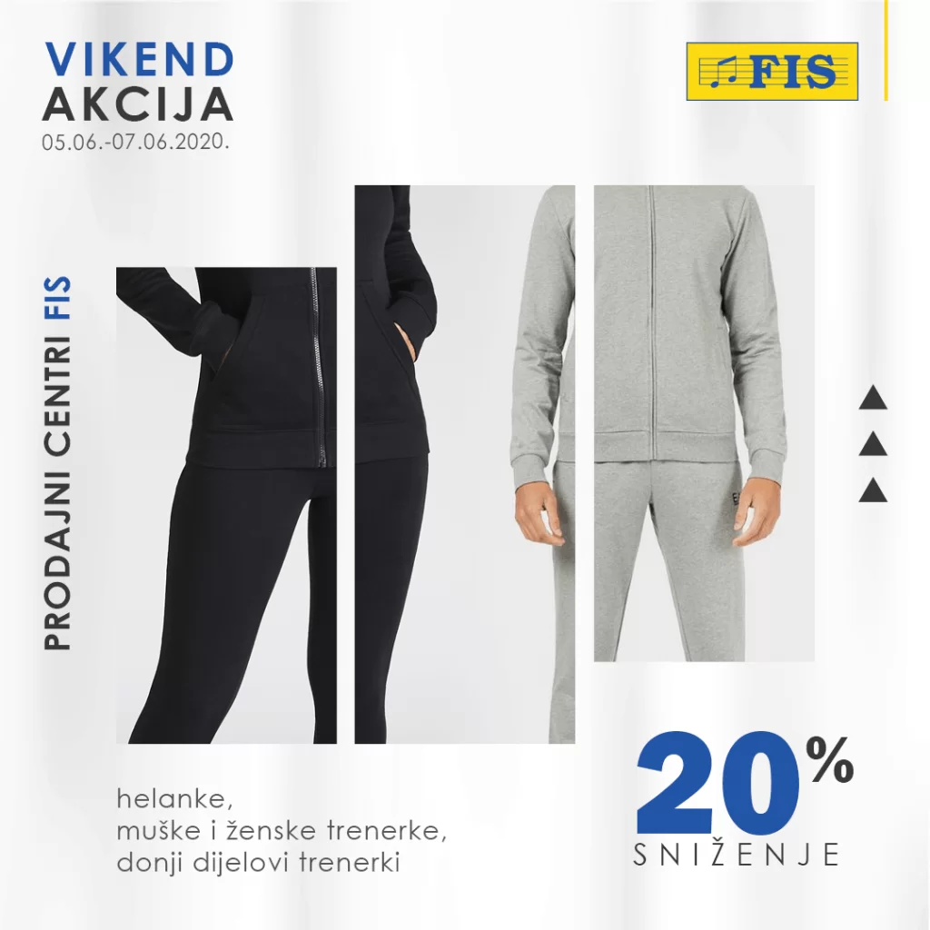 fis vikend akcija. fis katalog. fis crna trenerka
