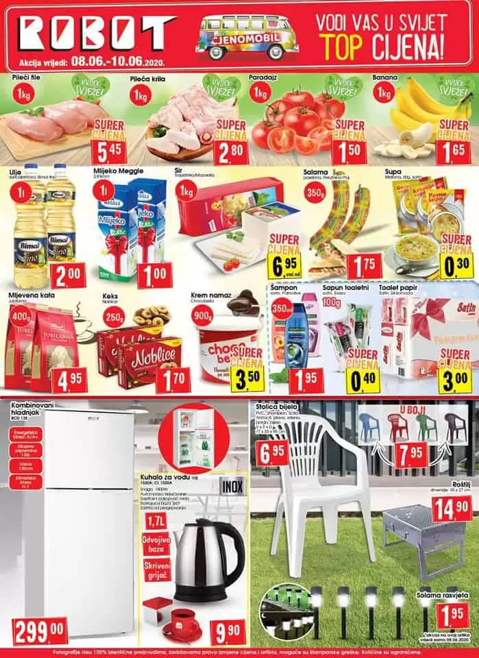 robot snizenje. robot katalog. robot prehrana