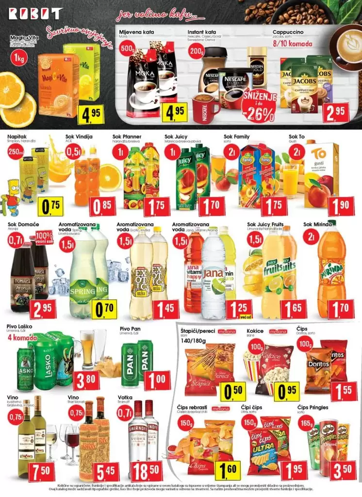 Robot akcijski katalog. snizenje. akcija. popust. snizeno. 