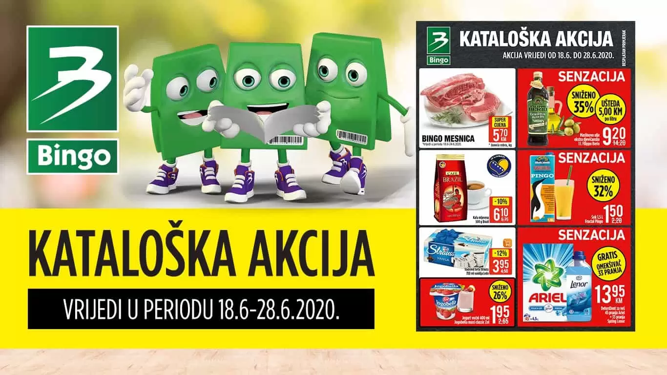 bingo akcijski katalog. snizenje. popust. akcija. snizeno.