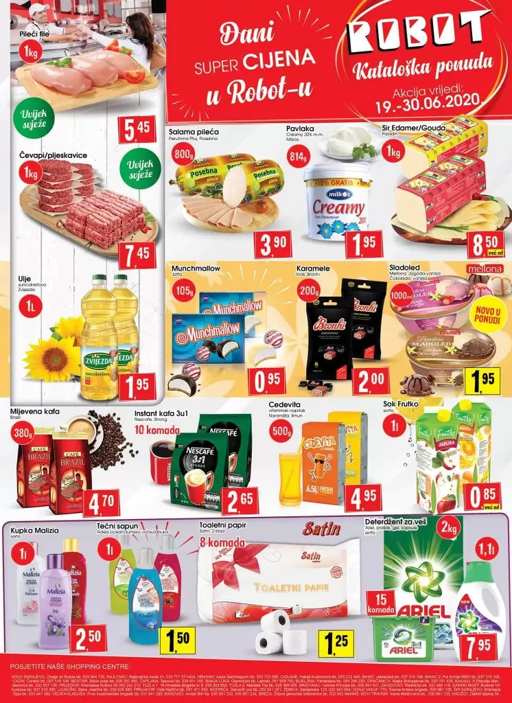 Robot akcijski katalog. snizenje. akcija. popust. snizeno. svjeze meso 