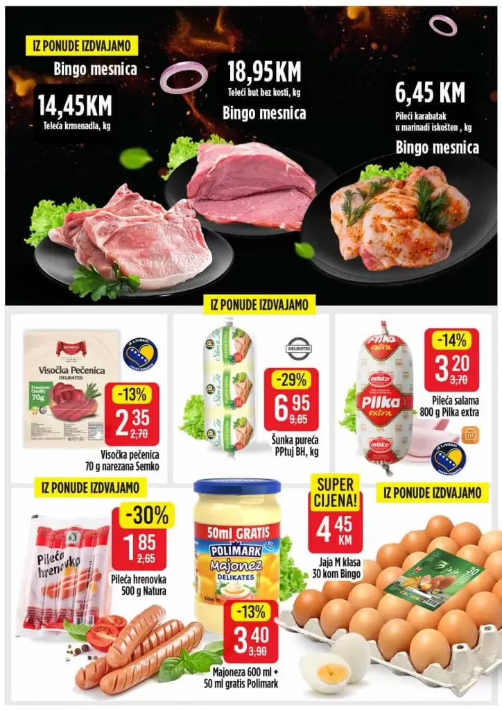 bingo vikend ackija. bingo katalog, bingo snizenje.  svjeze meso 