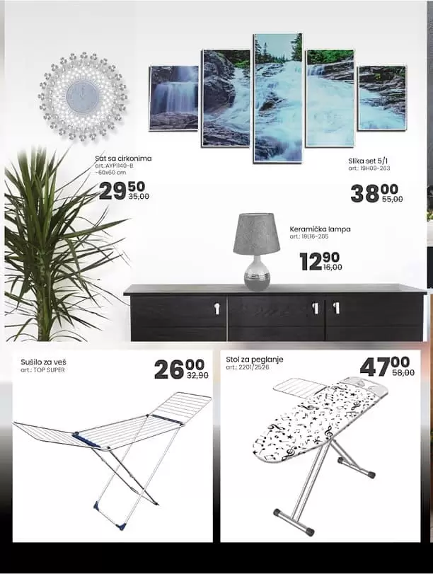 v lampa. stol za peglanje.