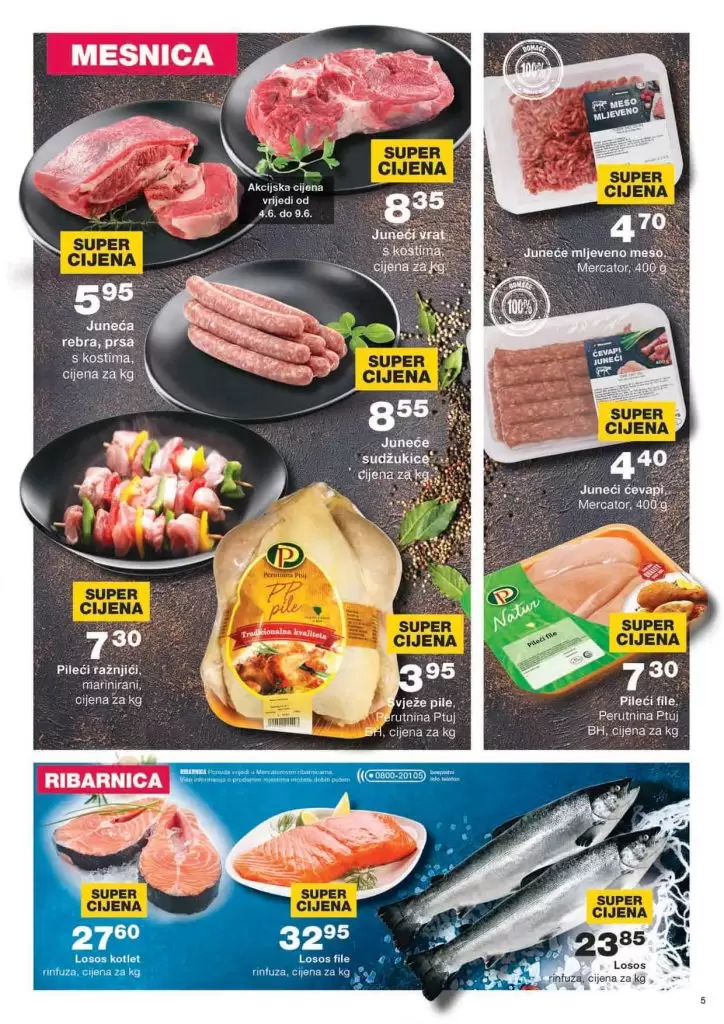 mercator super akcija. mercator snizenje. mercatgor konzum