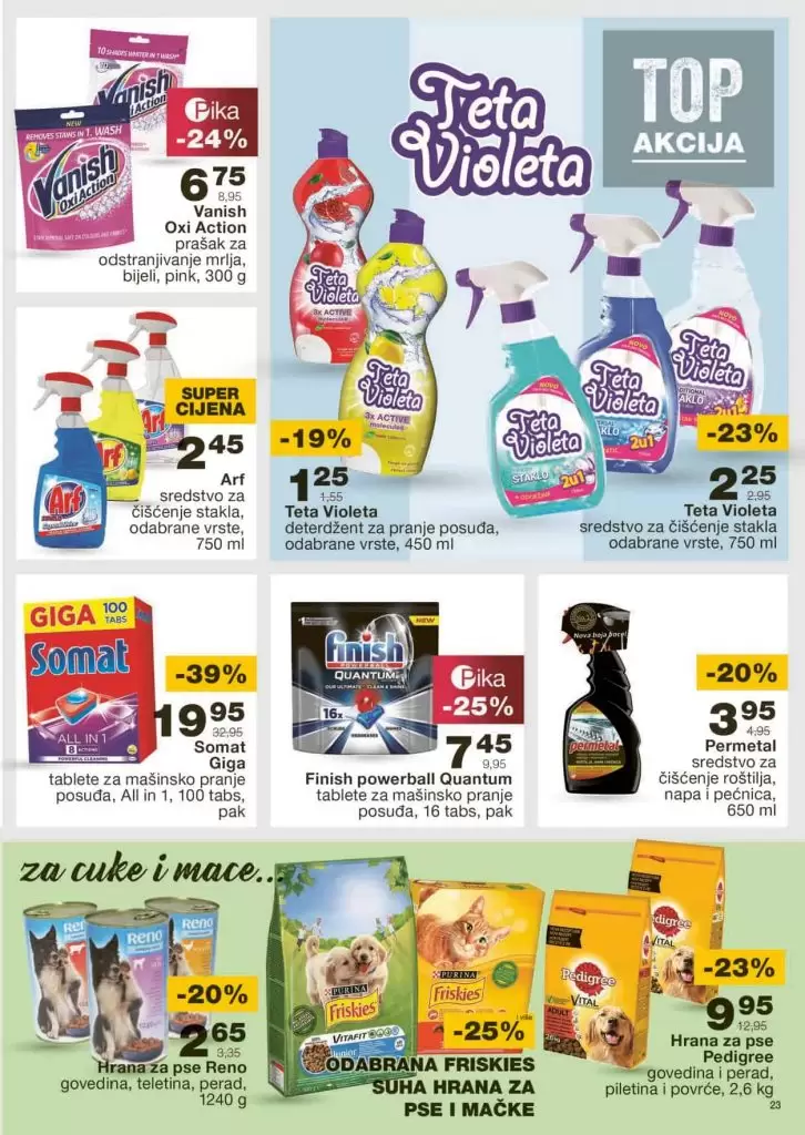 mercator super akcija. mercator snizenje. mercatgor konzum. deterdzent i omeksivac