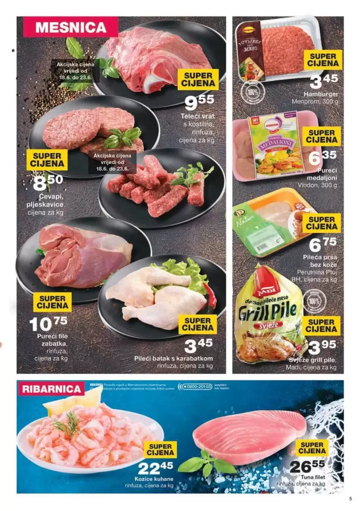 Me4rcator akcija. mercator katalog. mercator lozionicka.  svjeze meso