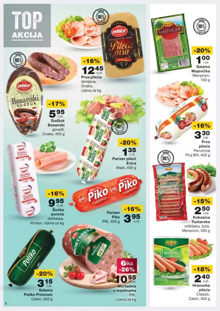 Me4rcator akcija. mercator katalog. mercator lozionicka.  mesne preradjevine.