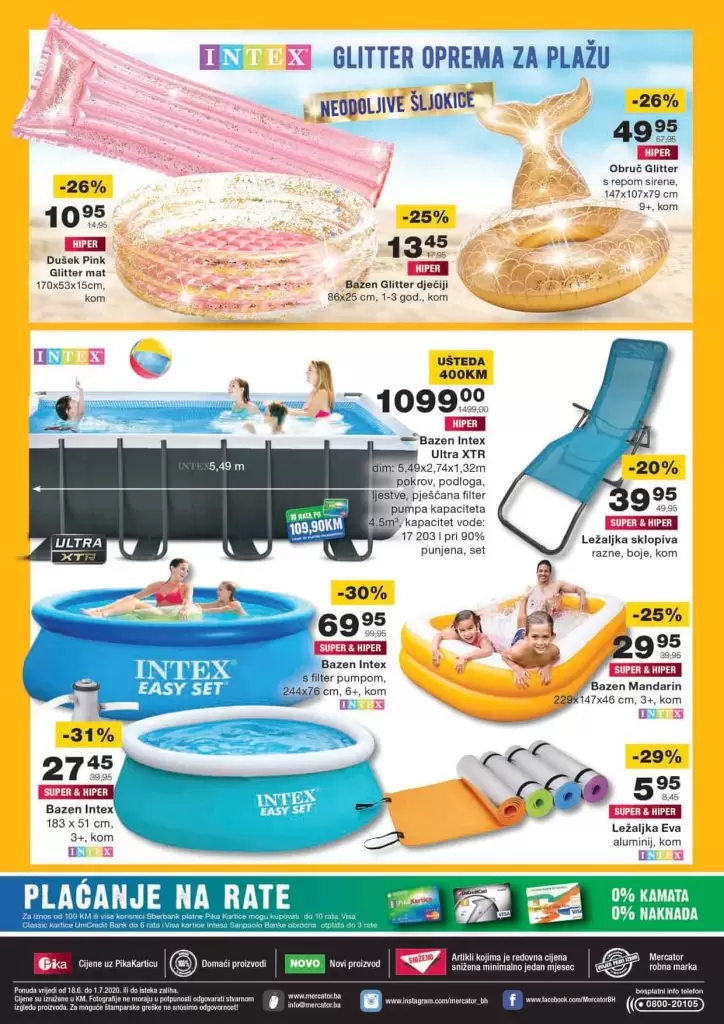 Me4rcator akcija. mercator katalog. mercator lozionicka.  bazen