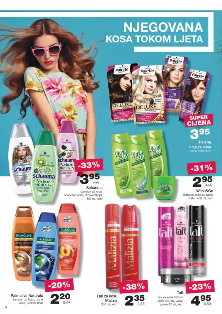super ponuda mercator. mercator katalog. mercator snizenje.  palette boja za kosu 
