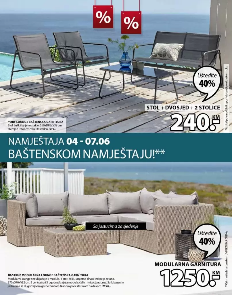 jysk raspodaja. Jysk katalog. snizenje. akcija. bastenski namjestaj