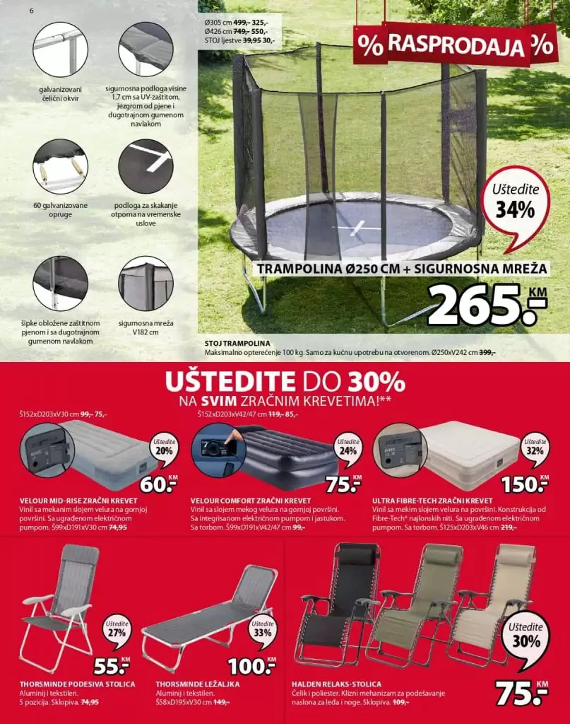jysk raspodaja. Jysk katalog. snizenje. akcija. jysk trampolina