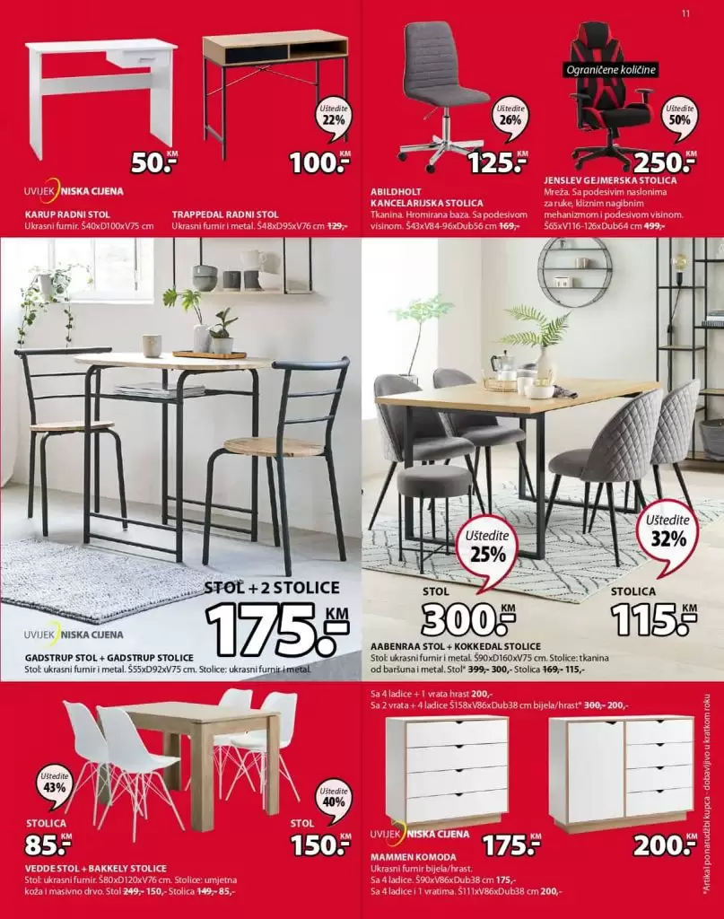 jysk raspodaja. Jysk katalog. snizenje. akcija. trpezarija, kuhinja jysk