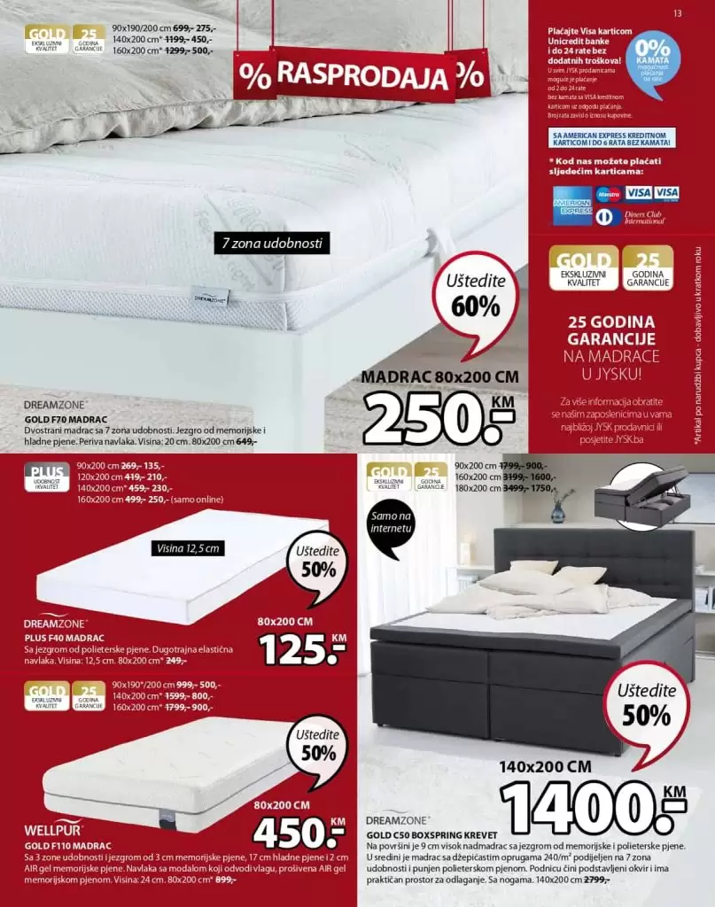 jysk raspodaja. Jysk katalog. snizenje. akcija. madrac jysk