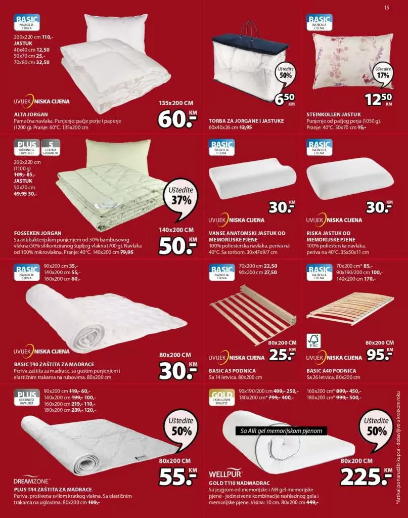 jysk raspodaja. Jysk katalog. snizenje. akcija. madrac, nadmadrac jysk