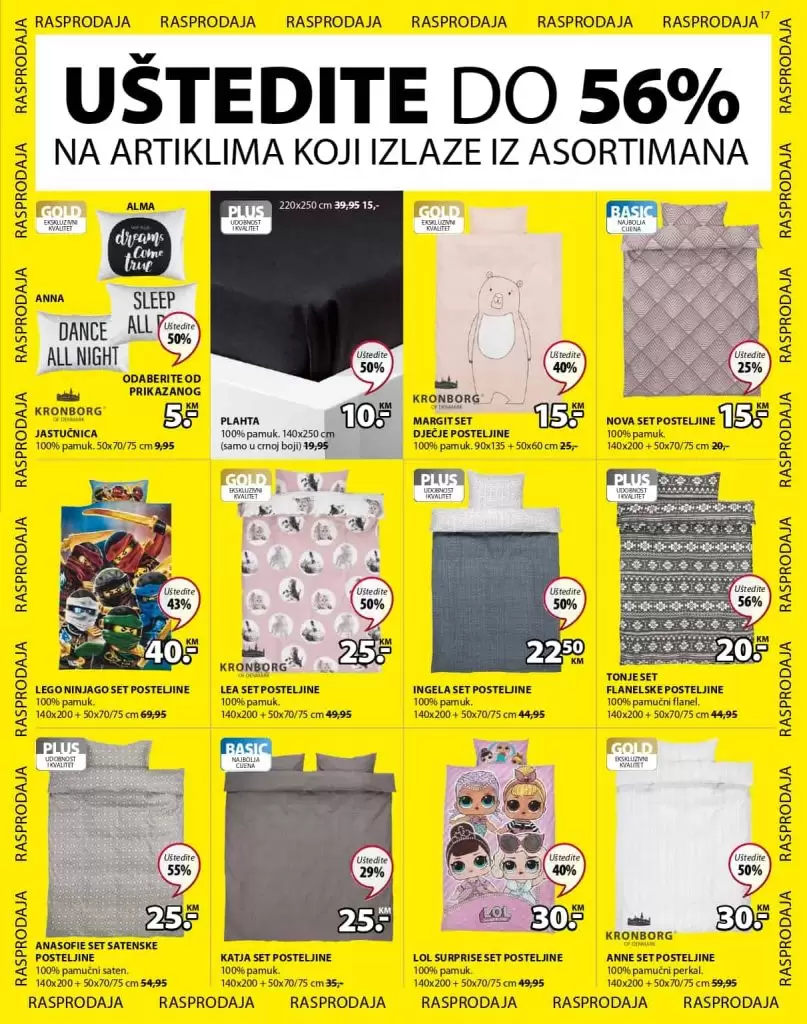 jysk raspodaja. Jysk katalog. snizenje. akcija. jorgan