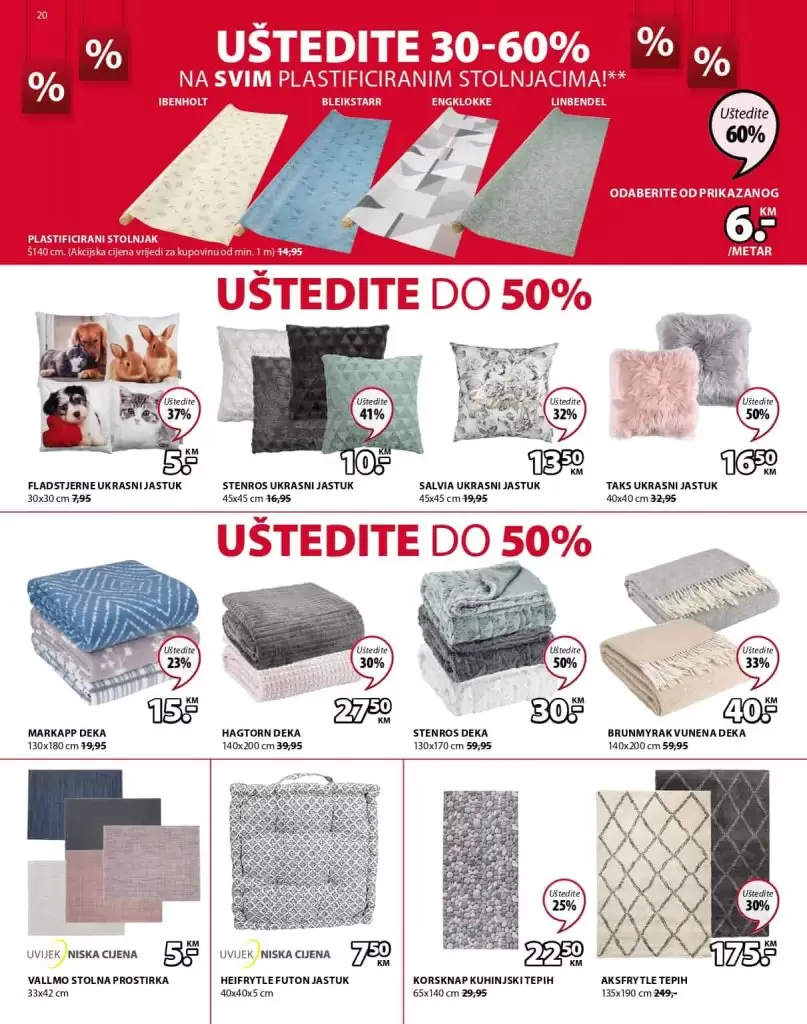 jysk raspodaja. Jysk katalog. snizenje. akcija. carsaf