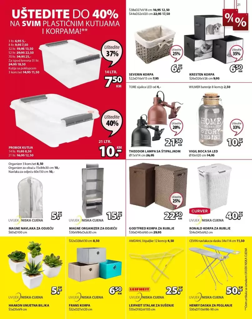 jysk raspodaja. Jysk katalog. snizenje. akcija. kutije za odlaganje