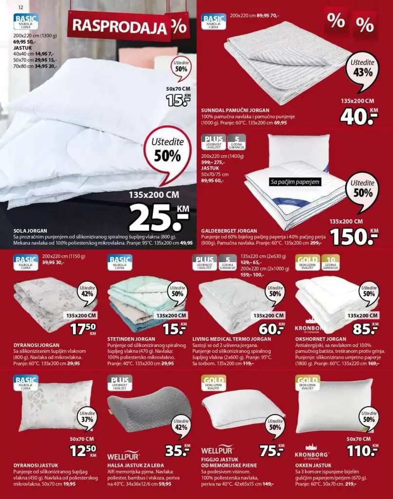 jysk katalog. jysk jastuk. jysk posteljina. 