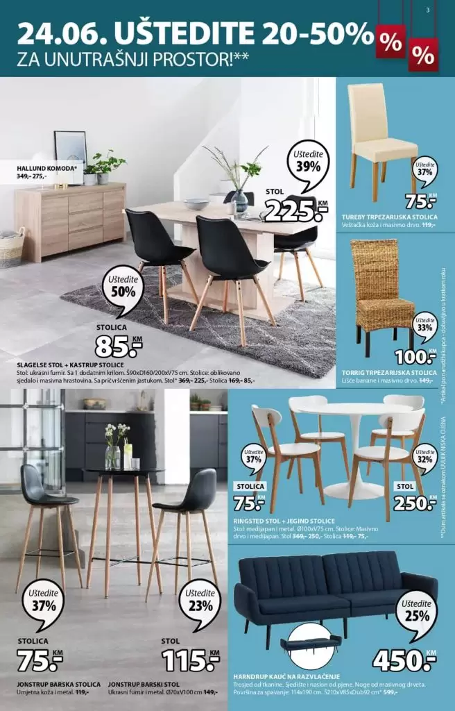 JYSK katalog. Jysk snizenje. jysk rasprodaja.  trpezarija