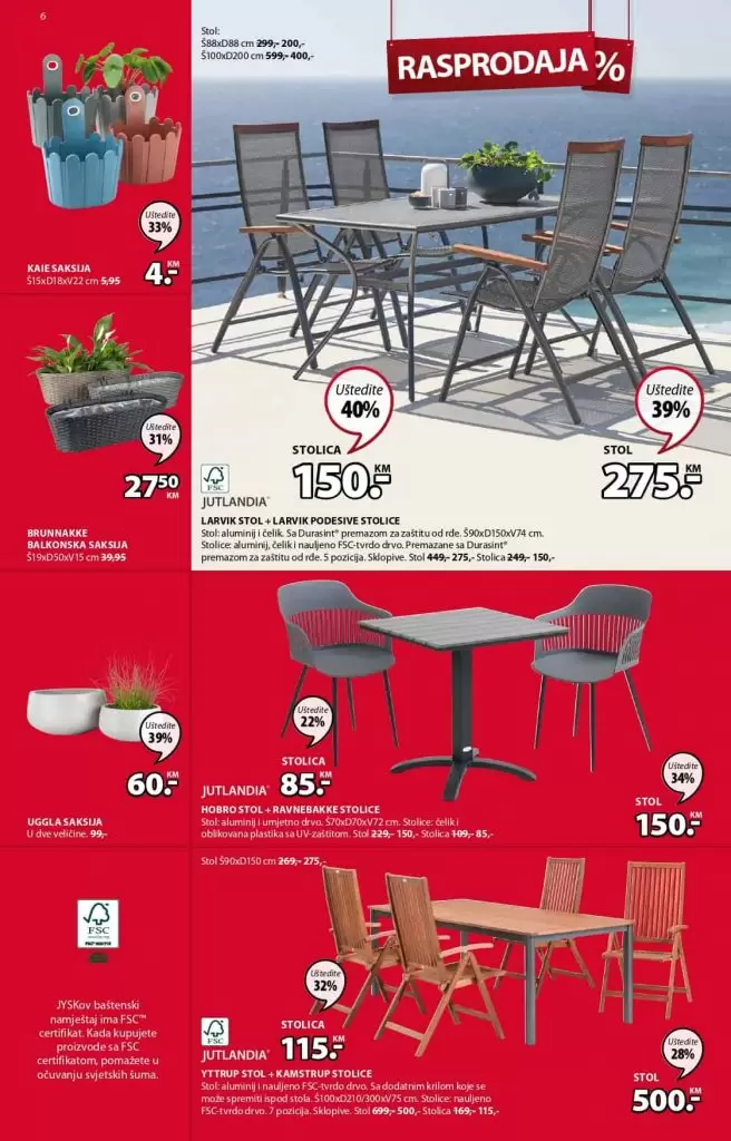 JYSK katalog. Jysk snizenje. jysk rasprodaja.  stol