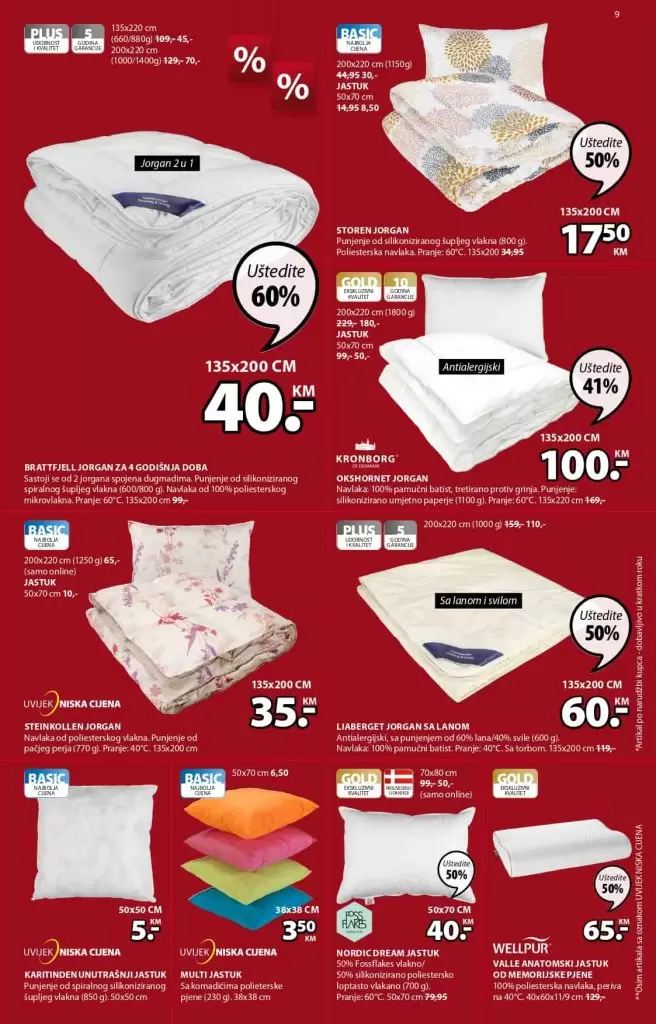 JYSK katalog. Jysk snizenje. jysk rasprodaja.  posteljina