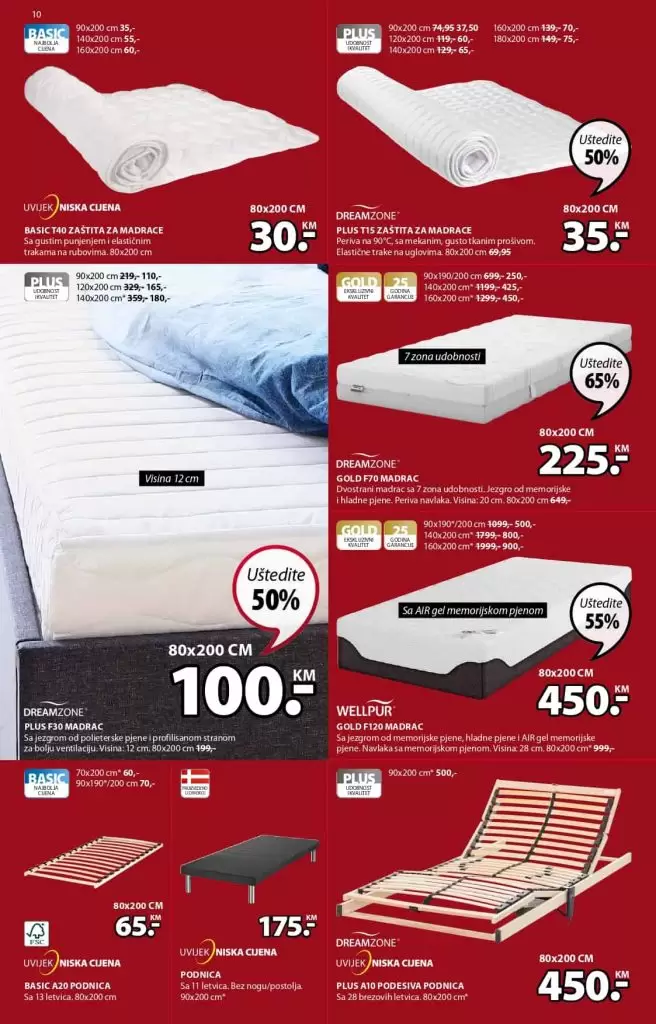JYSK katalog. Jysk snizenje. jysk rasprodaja.  madrac