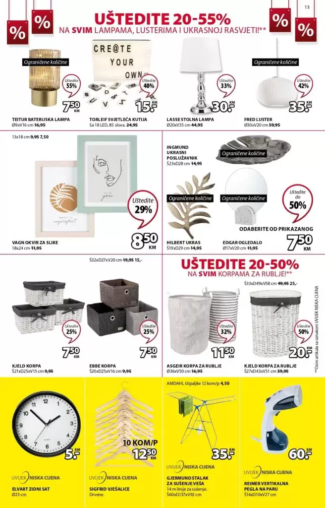 JYSK katalog. Jysk snizenje. jysk rasprodaja.  korpa za ves