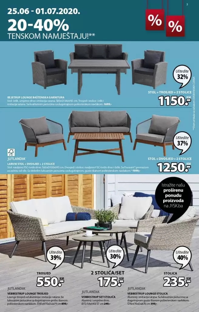 Jysk super akcija, jysk katalog. jysk raspordaja.  jysk  sarajevo