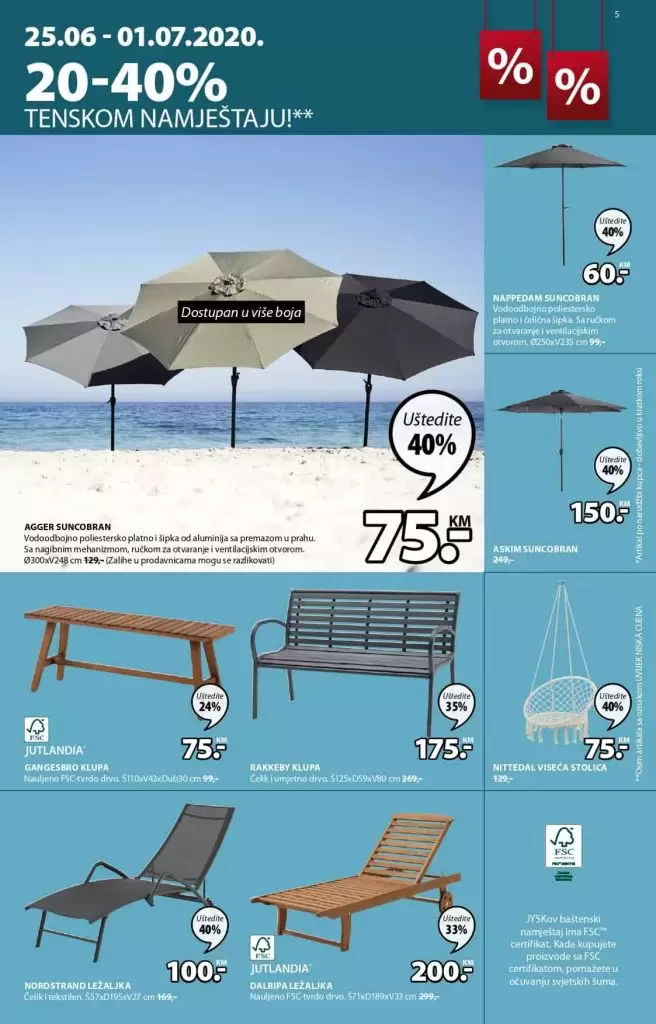 Jysk super akcija, jysk katalog. jysk raspordaja.  jysk suncobran
