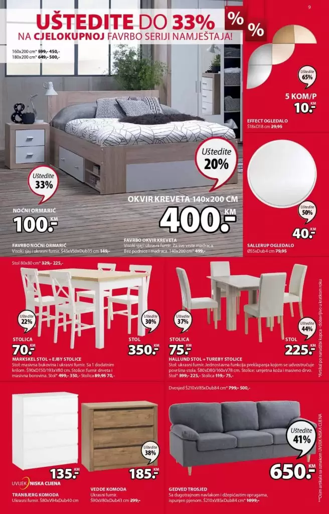 ysk super akcija, jysk katalog. jysk raspordaja.  jysk TRPEZARIJA